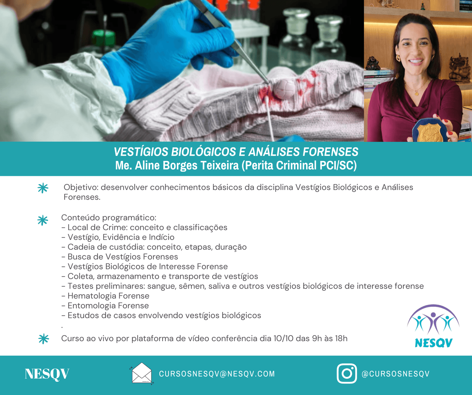 Curso de vestígios 2026